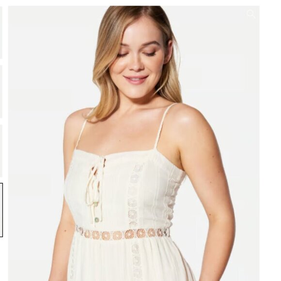 Hurley - Alice Midi Dress - White - L - Picture 3 of 16